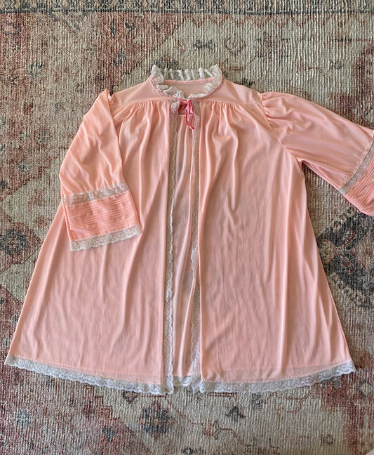 Vintage 1950’s Bubblegum Pink Peignoir