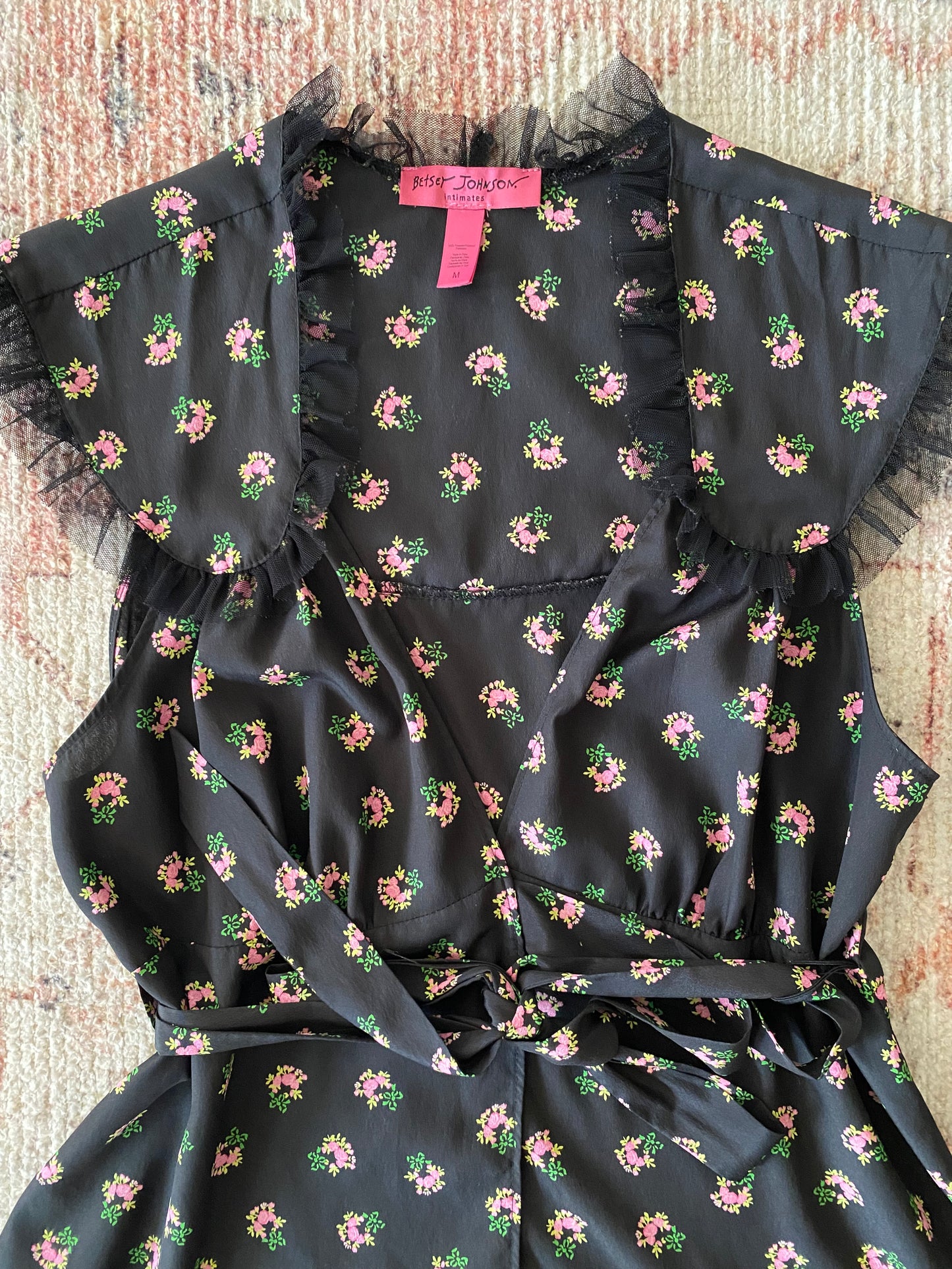 Betsey Johnson Floral Wrap Top